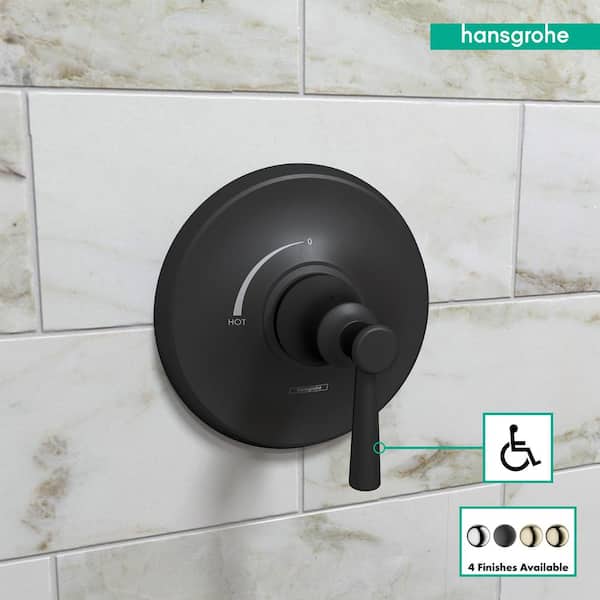 Hansgrohe Joleena 1-Handle Wall Mount Shower Trim Kit in Matte