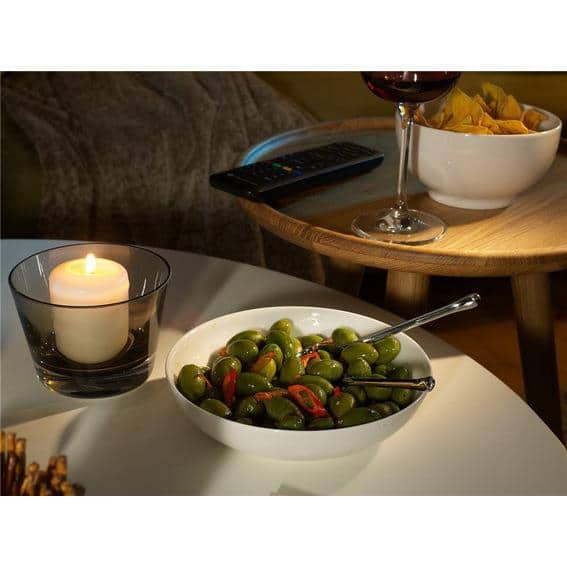 White Premium Porcelain Round Serving Bowl for Salad and Dessert