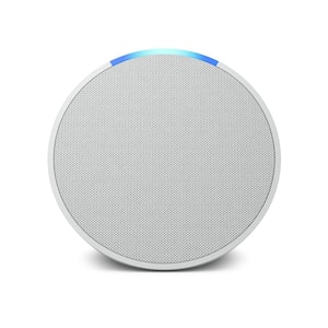 Echo Pop (1st Gen, 2023 Release) Full Sound Compact Smart Speaker with Alexa, Glacier White