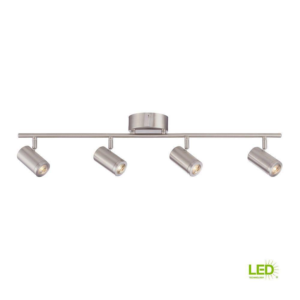 brushed nickel led track lighting