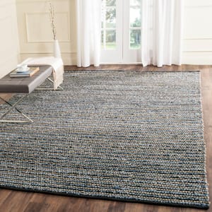 Cape Cod Blue 11 ft. x 16 ft. Distressed Striped Area Rug