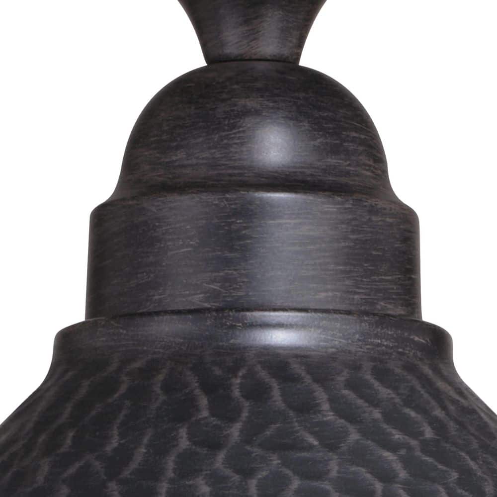 Outland Rustic 12'' Gold and Glass Indoor/Outdoor Ceiling Light