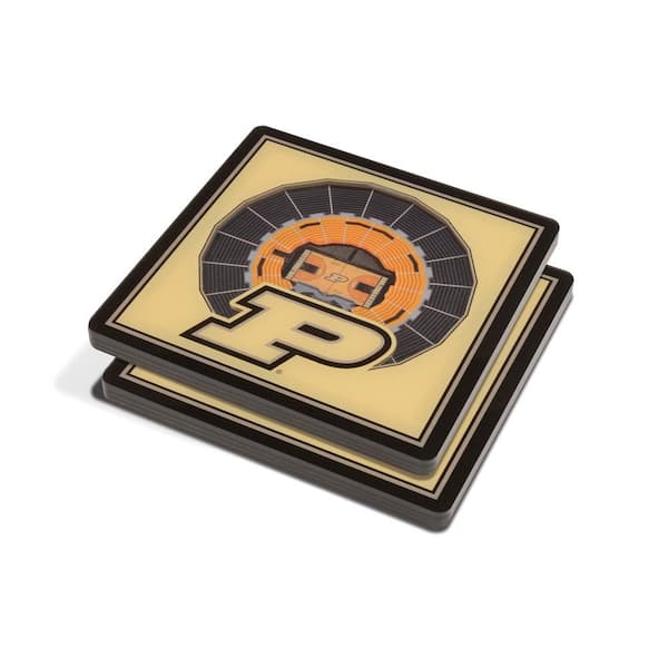 YouTheFan NCAA Purdue Boilermakers 3D StadiumViews Coasters