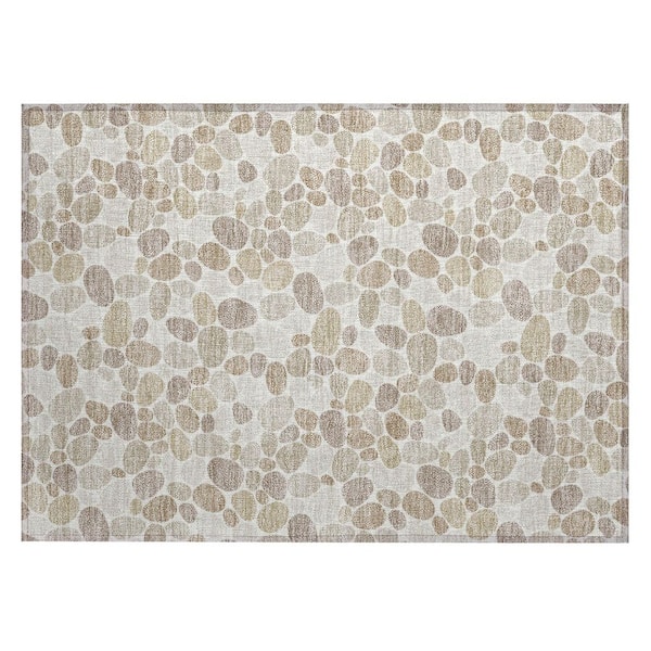Chantille Machine Washable Indoor/Outdoor Abstract ACN2817 Ivory 2 ft. x 3 ft. Accent Rug