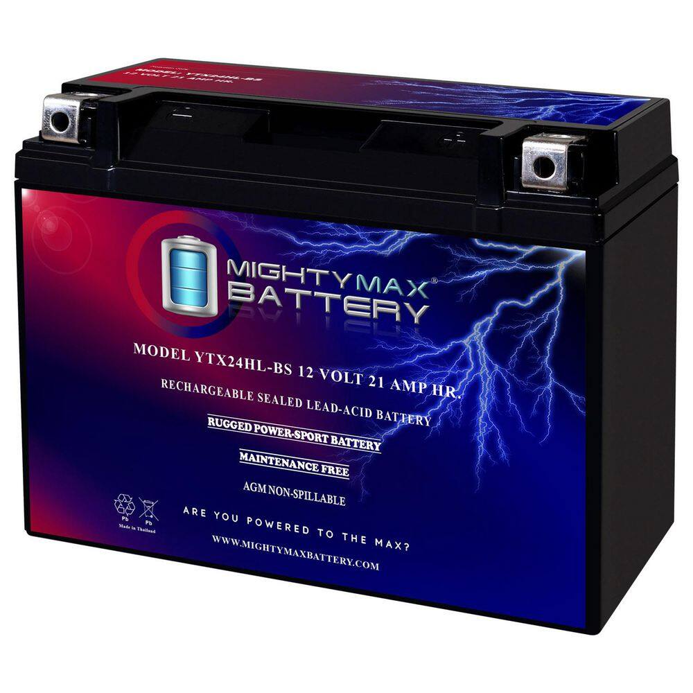 MIGHTY MAX BATTERY YTX24HL-BS Replaces Yamaha Virago XV 920 1000 1100 ...