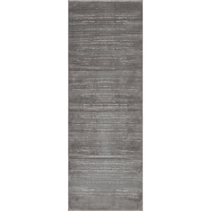 Uptown Collection Madison Avenue Gray 2' 2 x 6' 0 Runner Rug