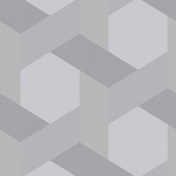 Graham & Brown Fractal Grey Wallpaper 118027 - The Home Depot