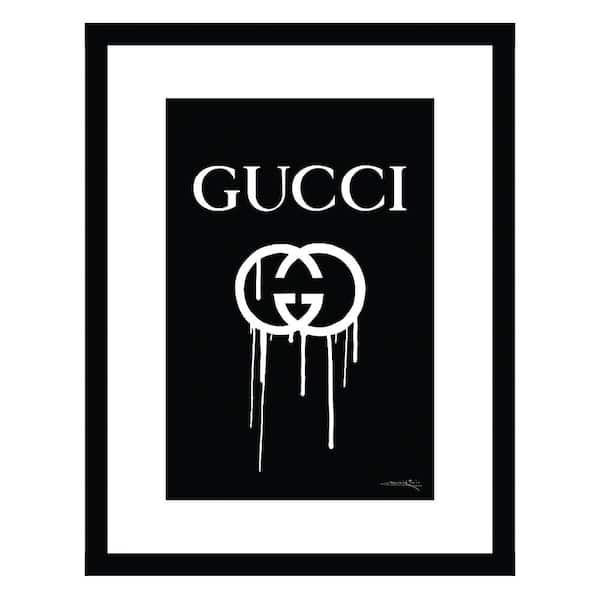 VENICE BEACH Collections Fashion Designer Drip Logo by Fairchild Paris 1-Piece Framed Graphic Print Abstract Poster Art Print 18 in. x 14 in.
