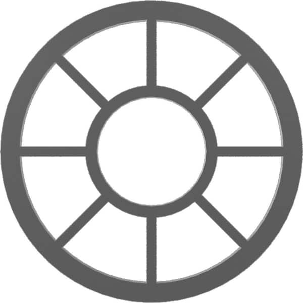 Ekena Millwork 18 in. O.D. x 4 in. I.D. x 1/2 in. P Grace Architectural Grade PVC Pierced Ceiling Medallion