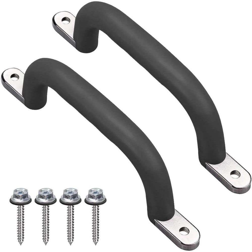 Non-Slip Playground Safety Handles, Set of 2, Black, Heavy-Duty Swing Set Grips for Playset, Climbing Frame, Play price history on PriceWatchPro