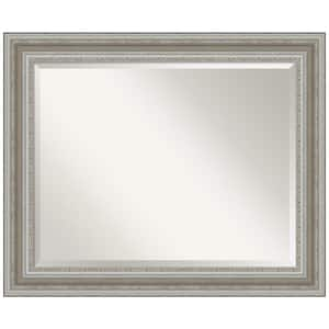 Parlor Silver 33.5 in. H x 27.5 in. W Framed Wall Mirror