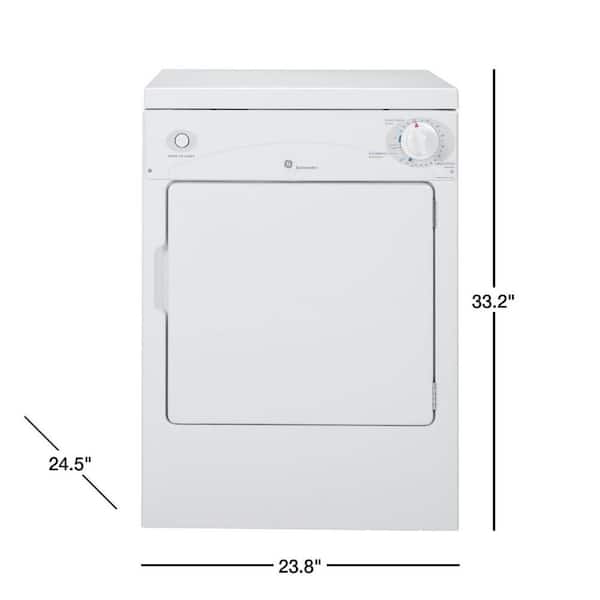 GE 3.6 cu. ft. 120- Portable Front Load Stackable Electric Dryer