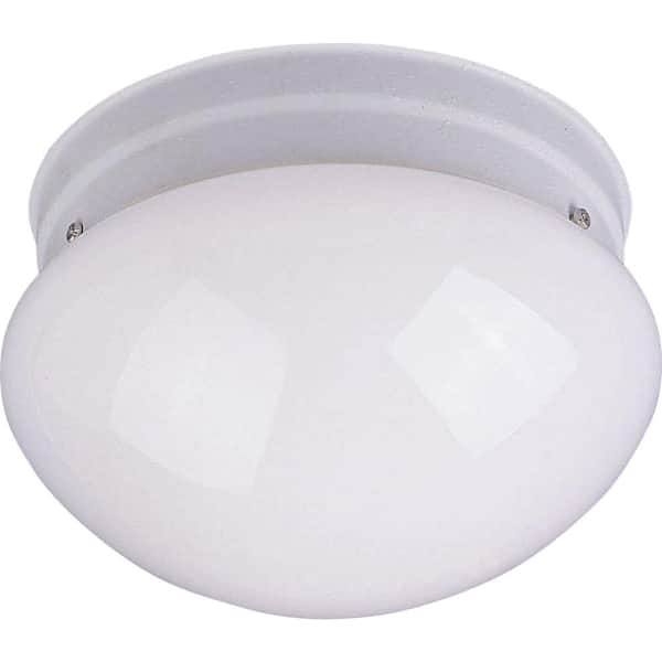Maxim Lighting Essentials 1-Light White Flush Mount