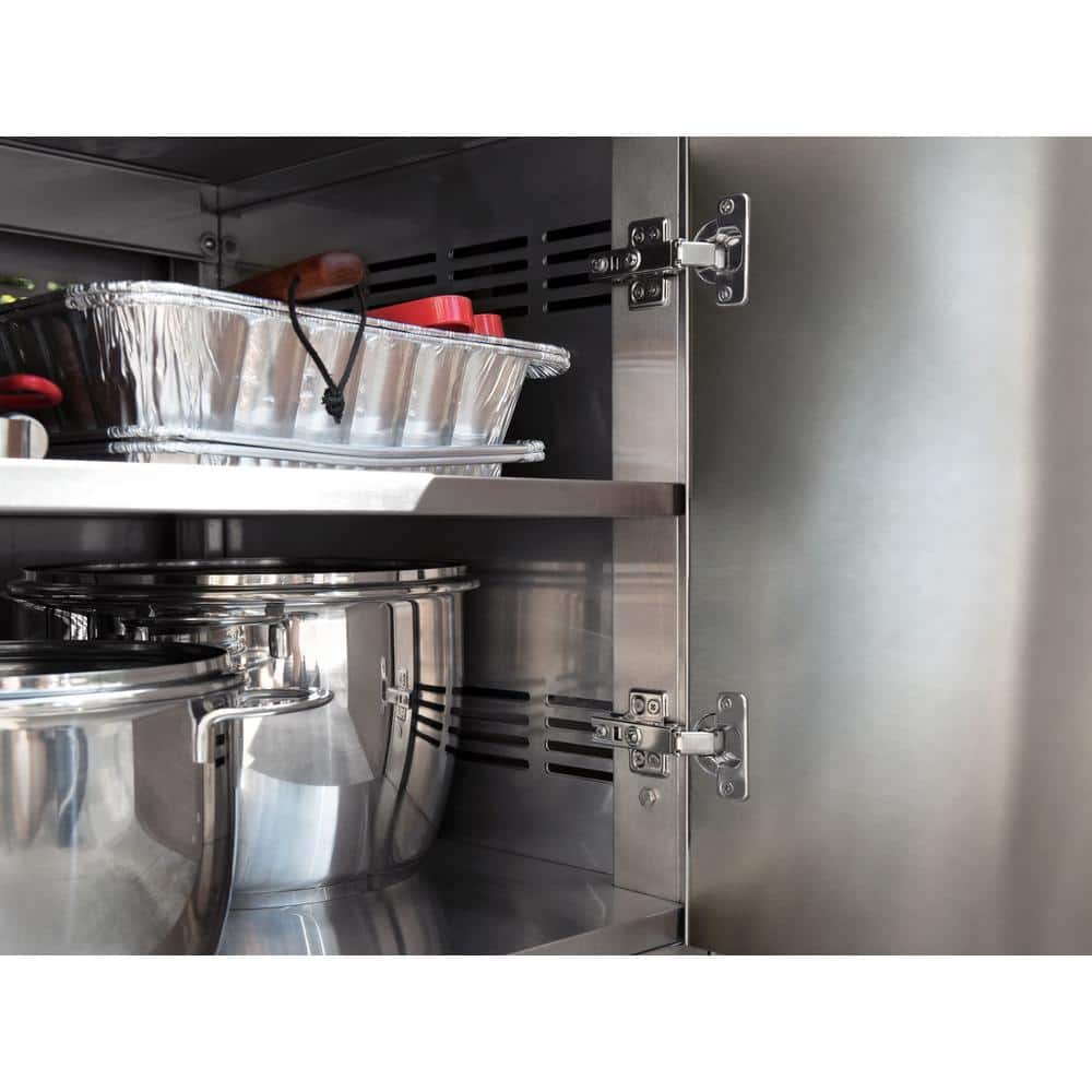 Stainless Steel 40-Inch Outdoor Grill Cabinet with Storage