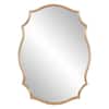 Medium Irregular Gold Hooks Art Deco Mirror (35.75 in. H x 26.25 in. W)