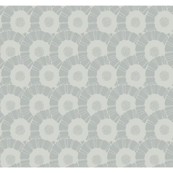 York Wallcoverings Metallic Coco Bloom Paper Unpasted Wallpaper (27 in. x 27 ft.)