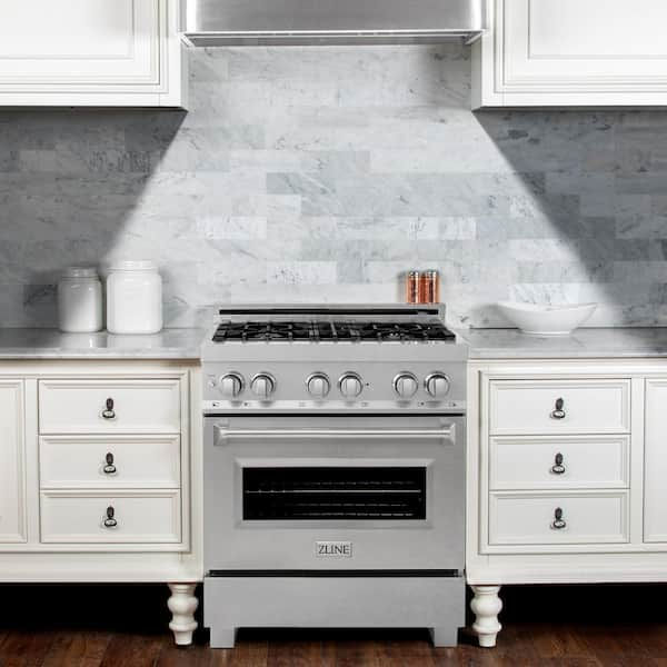 30 in. 4 Burner Dual Fuel Range in Fingerprint Resistant Stainless Steel