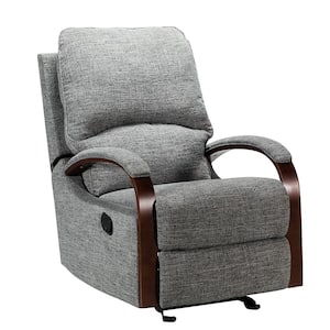 Deccan Grey Manual Nursery Chair Rocking Recliner for Living Room