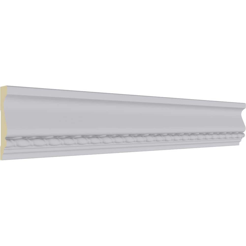 Elegant 94.5" Maria Polyurethane Chair Rail Moulding in White