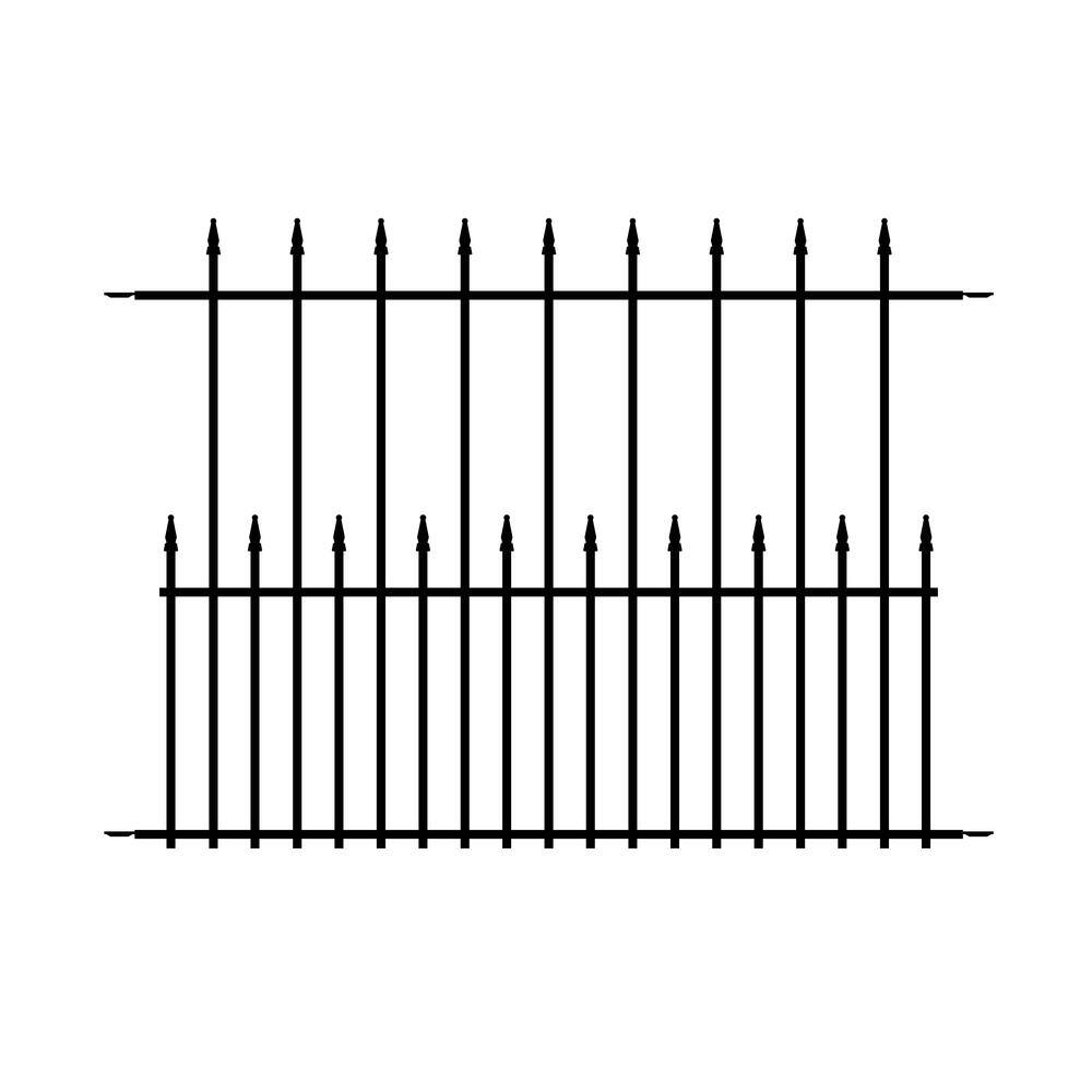 Reviews for NUVO IRON Quick Fence Series 34 in. H x 1.65 in. W Black