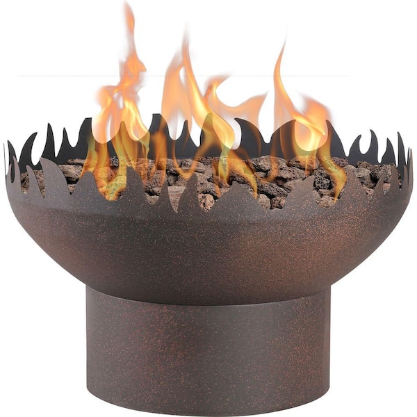 Bond Manufacturing Jericho 26 in. Round Steel Propane Fire Pit