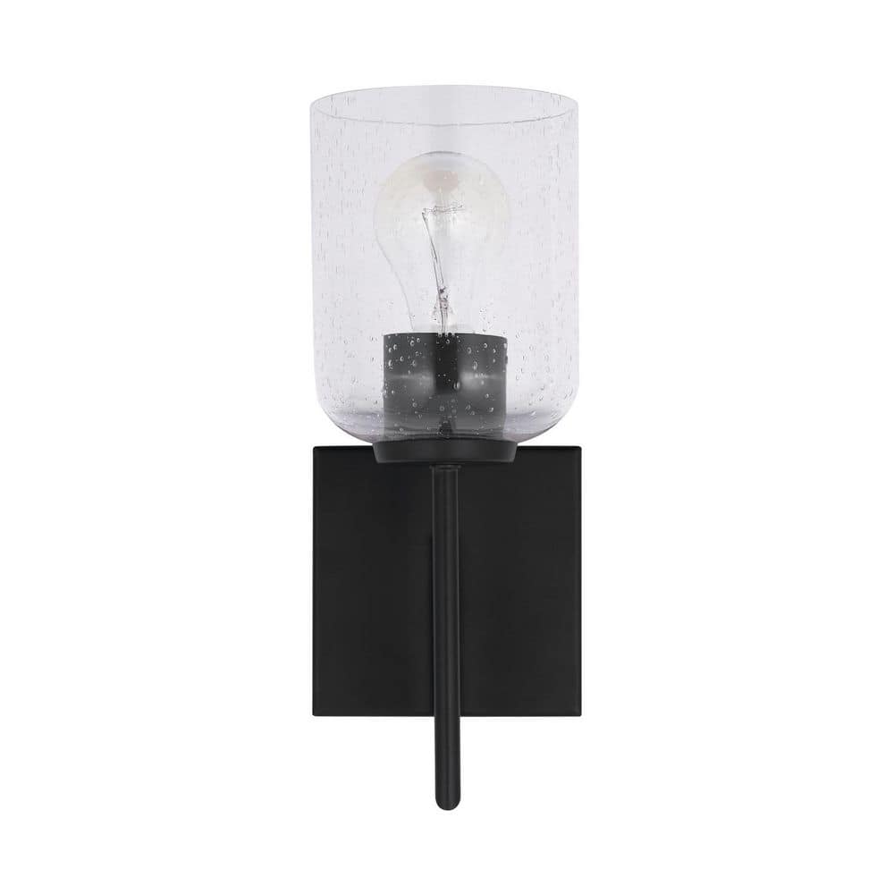 Capital Lighting 639311-500 Carter 13  Tall Bathroom Sconce - Black