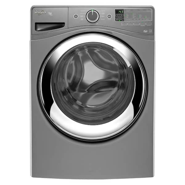 Whirlpool Duet 4.3 cu. ft. High-Efficiency Front Load Washer with Steam in Chrome Shadow, ENERGY STAR