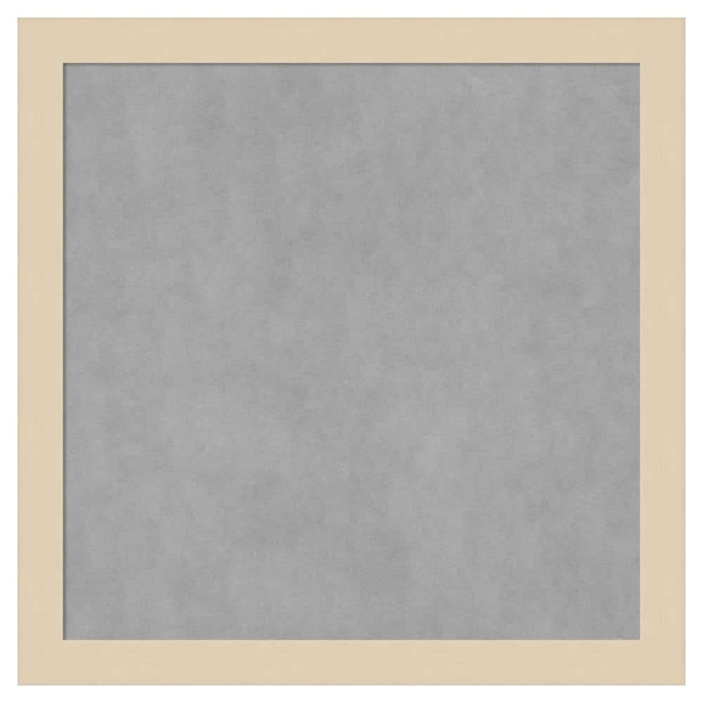 Svelte Natural 13x13 Grey Wood Framed Magnetic Board