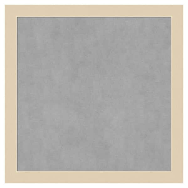Amanti Art Svelte Natural 13 in. x 13 in Framed Magnetic Board
