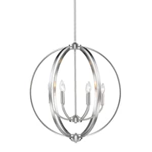Colson PW 6-Light Pewter Chandelier