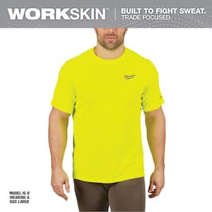 Gen II Men's Work Skin 2XL Hi-Vis Light Weight Performance Short-Sleeve T-Shirt