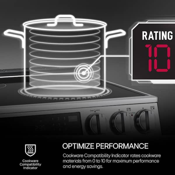 LG - 6.3 cu. ft. SMART Induction Slide-In Range in PrintProof Stainless Steel with Convection, EasyClean, and Air Fry Tray