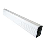 15 in. White Aluminum Downspout Extension