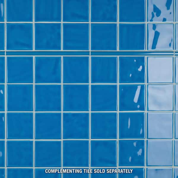 Merola Tile Classico 2 in. Square Blue 11-3/4 in. x 11-3/4 in. Porcelain Mosaic  Tile (9.8 sq. ft./Case) FTC2CLBLU - The Home Depot