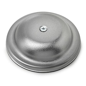 5 in. Plastic Bell Cleanout Cover Plate in Chrome
