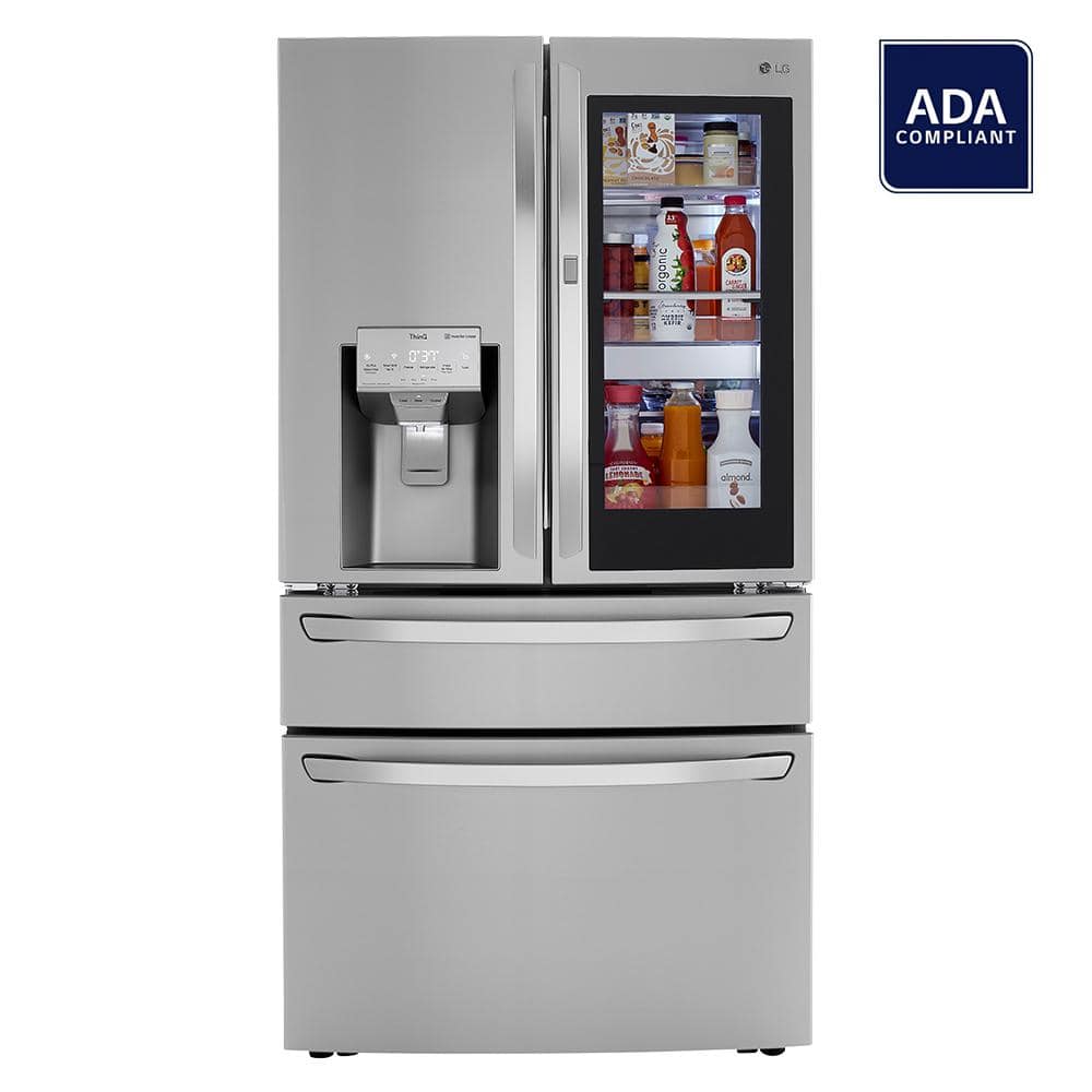 Stainless Steel 29.5 Cu. Ft. Smart French Door Refrigerator with Ice Maker