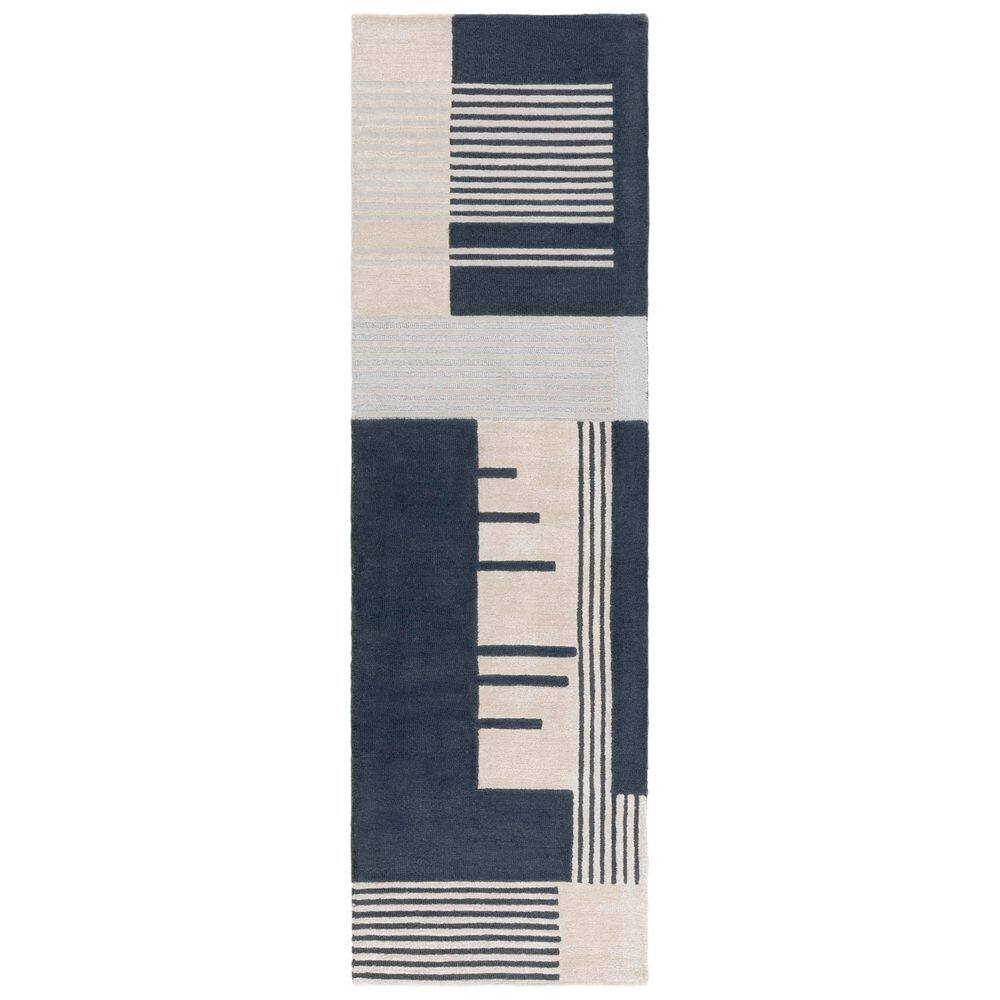 Rodeo Drive 2 ft. x 8 ft. Navy/Ivory Modern Abstract Runner Rug price history on PriceWatchPro