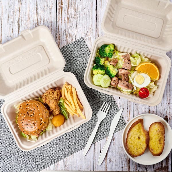 75-Piece Clamshell Take Out Food Containers, Heavy-Duty To Go Boxes for Food