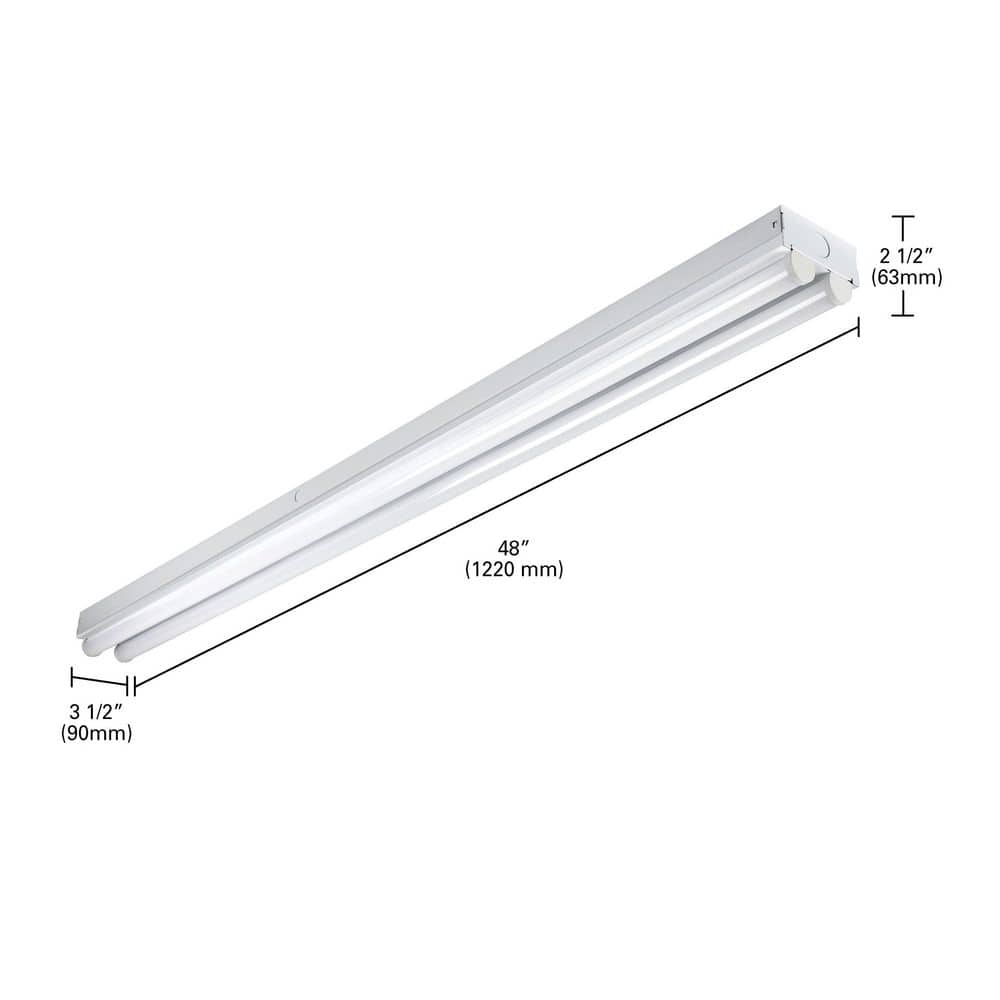 Metalux 48-inch White LED Strip Light with 4433 Lumens