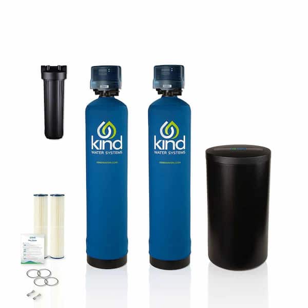 Kind Kind Water Systems Whole House Salt-Based Water Softener and Carbon Filter for Private Wells