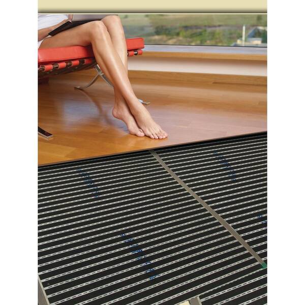 QuietWarmth 5 ft. x 18 in. 240-Volt Radiant Floor Heating System for  Laminate, Vinyl, and Floating Floors (Covers 7.5 sq. ft.) QWARM1.5X5F240 -  The Home Depot