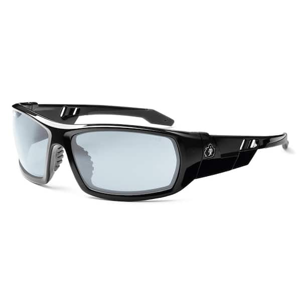 Ergodyne Skullerz Odin Black Safety Glasses, In/Outdoor Lens ANSI Certified