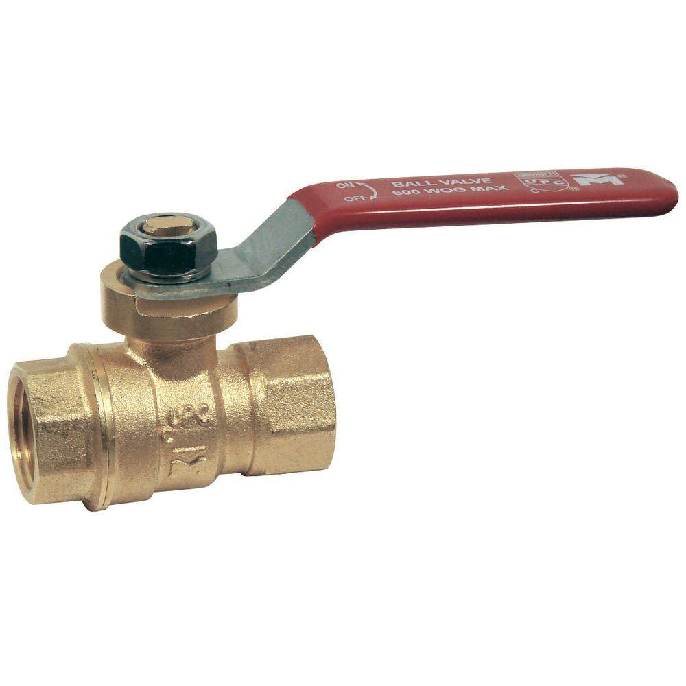 Everbilt 3/8 in. x 3/8 in. Brass FullPort Threaded Ball Valve 107732NL The Home Depot