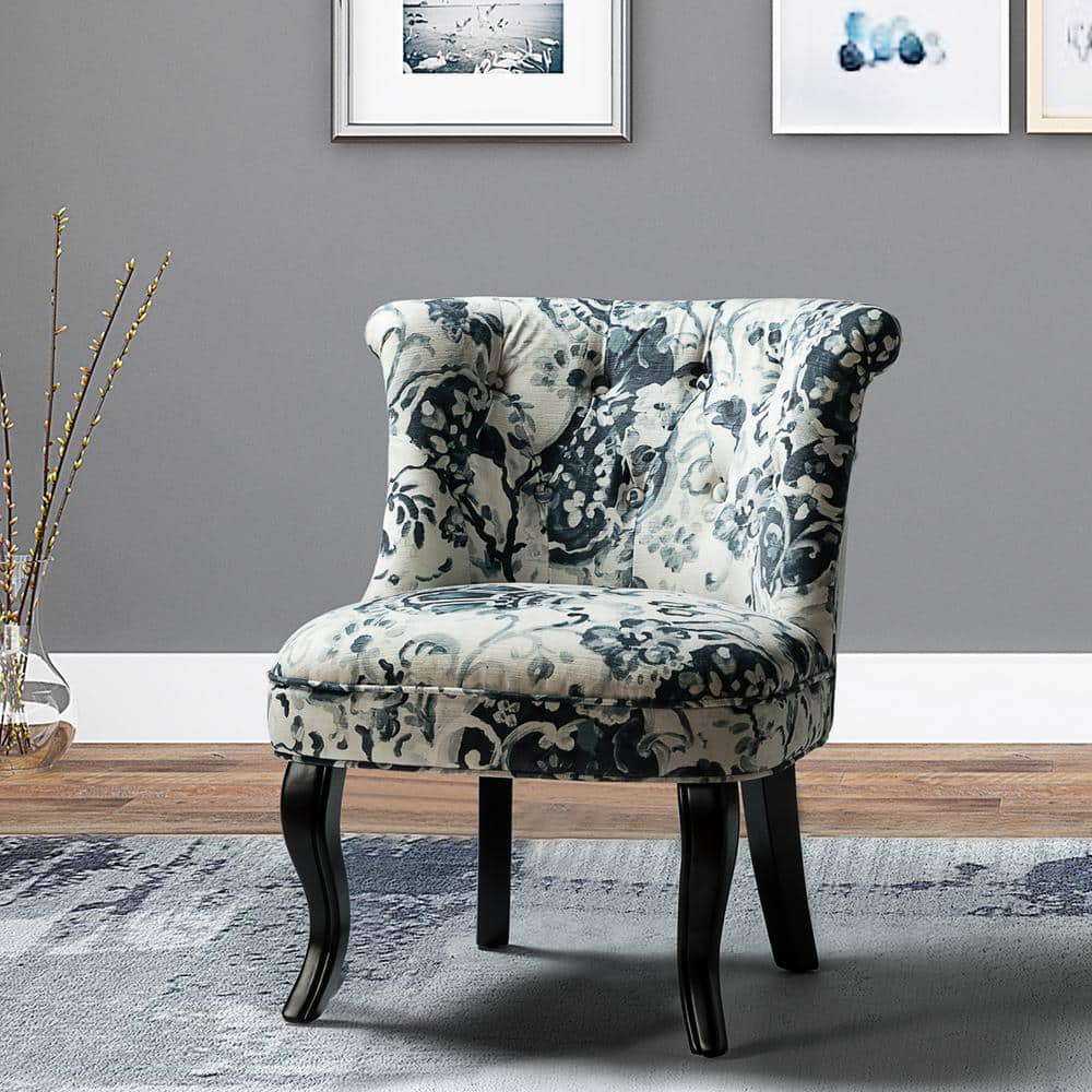 Elegant Green Velvet Briar Wood Iron Base Side Chair