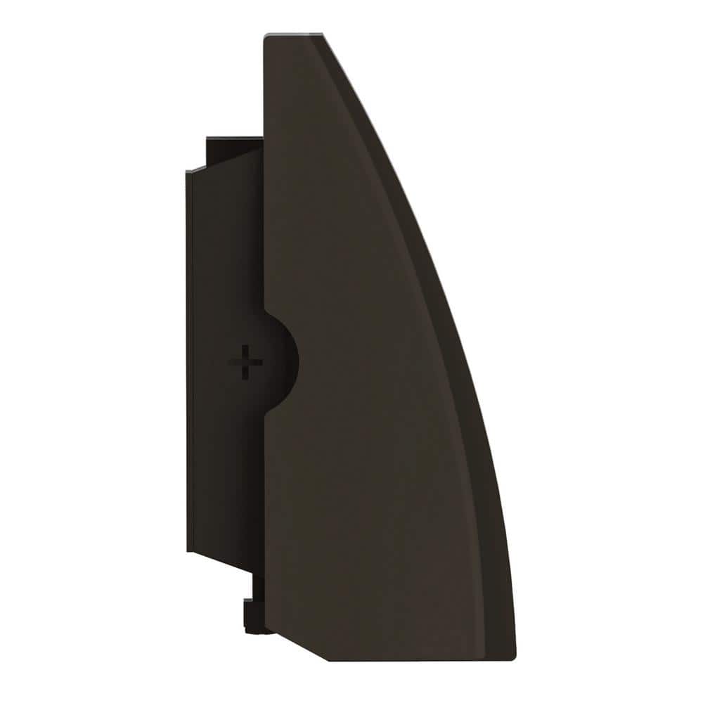 Bronze LED Outdoor Wall Light with White Glass Diffuser