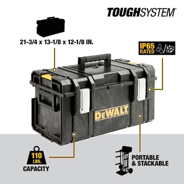 DEWALT TOUGHSYSTEM 25-1/2 in. Workshop Wall Rack Storage System, Small Tool  Box, Medium Tool Box and Extra Large Tool Box DWST260130203204 - The Home  Depot
