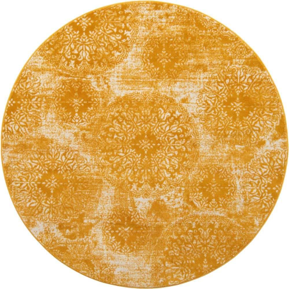 Sofia Grand Yellow 7 ft. x 7 ft. Area Rug price history on PriceWatchPro