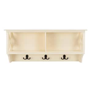 Alaterre Furniture Country Cottage White Antique Coat Hooks with Storage  Cubbies ACCA04WA - The Home Depot