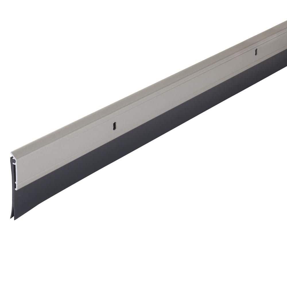 2.125 in. x 36 in. Interior/Exterior Satin Nickel Aluminum and Vinyl Heavy Duty Screw-On Door Sweep price history on PriceWatchPro