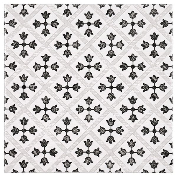 Republique Noblis 7.5 in. x 7.5 in. Matte and Satin Porcelain Floor and Wall Tile (8.61 sq. ft. /Case)